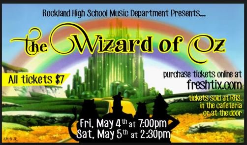 MainOfficeRHS's tweet photo. Tickets are on sale for the Wizard of Oz! Buy your tickets at the cafeteria, the door, or online at https://t.co/4TgPBpF5OC. Come and see the wonderfully talented cast and crew for a mere $7.00! Friday, May 4th at 7:00 or Saturday, May 5th at 2:30! https://t.co/fTzz0krEh2