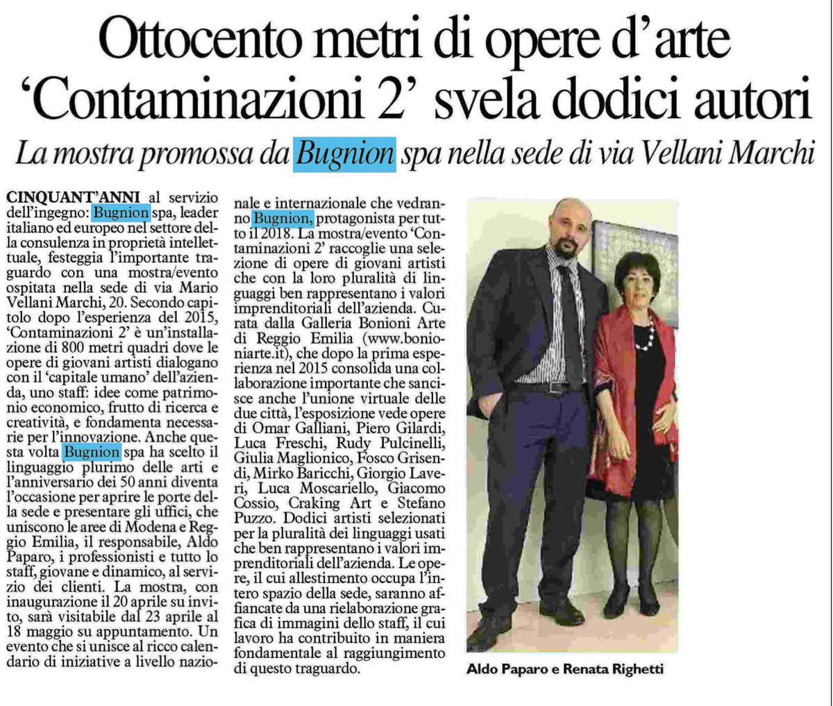 Contaminazioni (@artebugnion) on Twitter photo Ottocento metri di opere dโarte. โContaminazioni2โ <a href="/qn_carlino/">il Resto del Carlino</a> Modena <a href="/BugnionSpa/">Bugnion Spa ๐ช๐บ๐ฎ๐น</a> Ottocento metri di opere dโarte. โContaminazioni2โ <a href="/qn_carlino/">il Resto del Carlino</a> Modena <a href="/BugnionSpa/">Bugnion Spa ๐ช๐บ๐ฎ๐น</a>