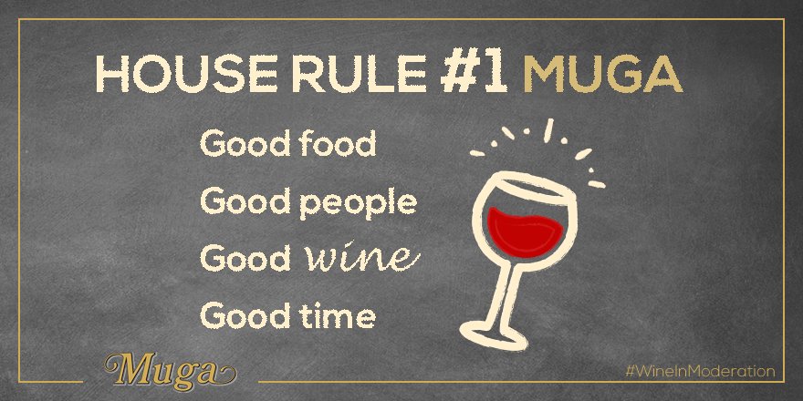 bodegasmuga's tweet image. There are always rules that we must commit to, right? #HouseRule Happy Saturday! #winelovers 🍷