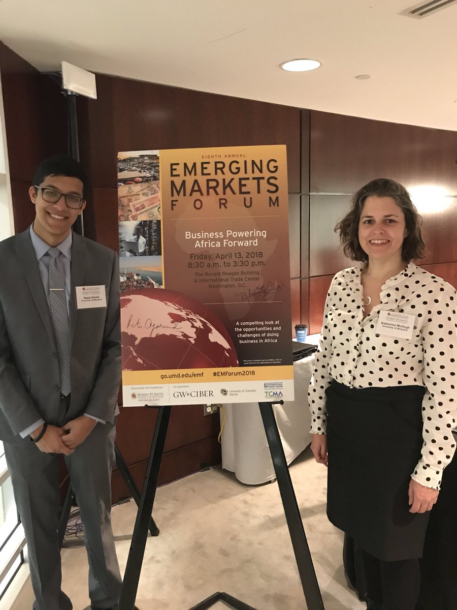 SmithGlobalBiz's tweet photo. We are all set up for #EMForum2018! Looking forward to our guest speakers discussing Business Powering Africa Forward. Join us live at https://t.co/ULbAht8kma. @reaganITDC @SmithSchool https://t.co/Excl2s2lij