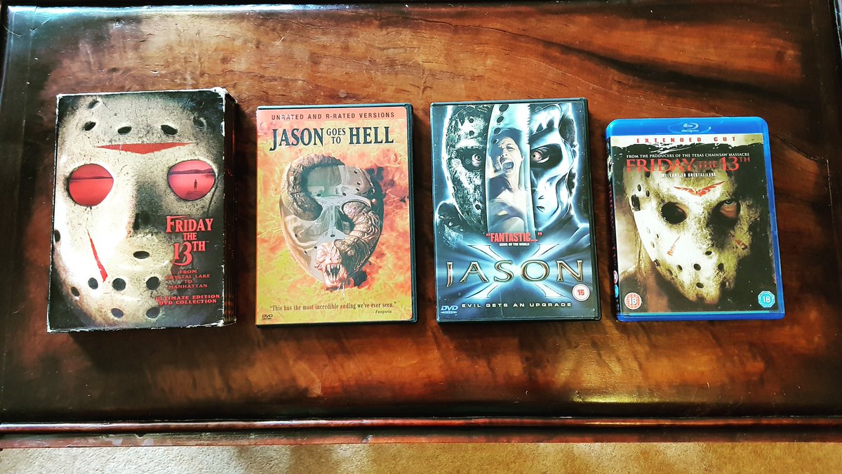 Friday the 13th marathon on Friday the 13th... seems fitting 🙂 #fridaythe13th