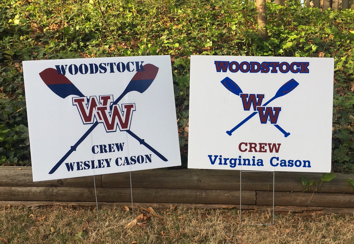 kristincason's tweet photo. #WoodstockRowing weekend schedule: 1) Virginia &amp; #sarc are headed north to compete in the #CincinnatiInvitational 2) Wesley &amp; #ajra are headed south for the #FloridaSprints #gowoodstock #teamcason @whsathlactivity @WoodstockHS1 https://t.co/OeWpQK9HQp