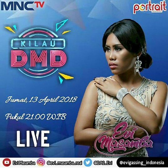 AssalamuAlaikum
Selamat Malam Evigassing
1jam Lagi #EviMasambaLiveMNCTV 
<a href="/DA2_Evi/">EVI_MASAMBA_REAL</a> @KilauDMD_MNCTV <a href="/Official_MNCTV/">MNCTV</a>