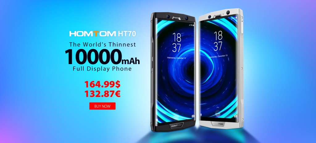 GizChinait's tweet image. #HomTom HT70: il battery phone in 18:9 è disponibile in offerta su #LightInTheBox. gizchina.it/2018/04/homtom…