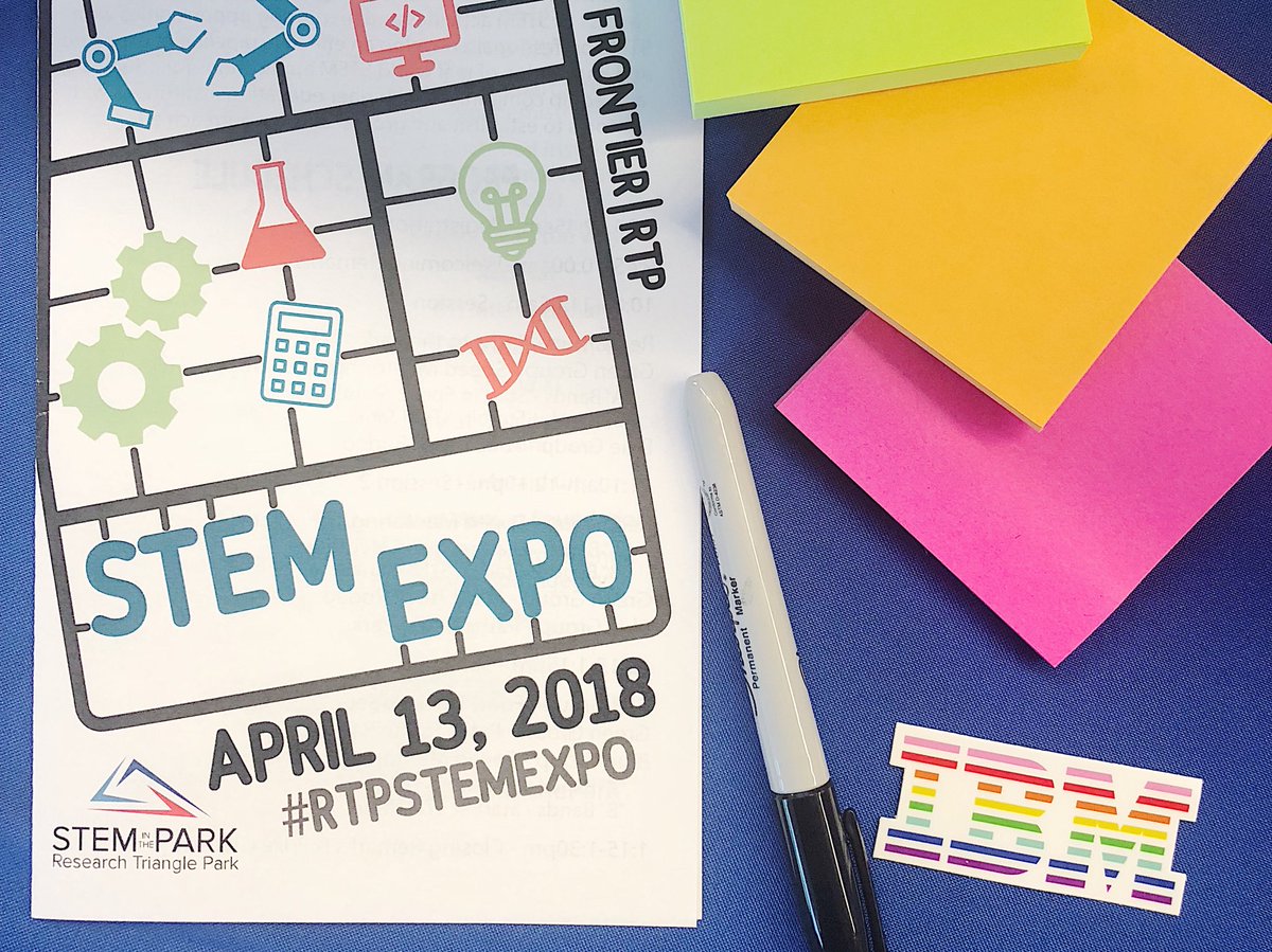 BigBlueRTP's tweet photo. Spending the morning and afternoon at the @STEMinthePark #RTPSTEMExpo! Excited for a day of STEM education! #skillsbuild https://t.co/yykq2z7mHi