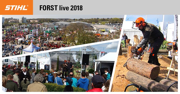 stihl_de's tweet photo. Bis 15. April findet in Offenburg die #FORSTlive, die internationale Demo-Show für Forsttechnik und Erneuerbare Energien, statt. Besuchen Sie unseren Fachhändler in Halle B6 am Stand 131.
Mehr Infos: https://t.co/a5uG2suQ7U https://t.co/OSzPv4jX7n