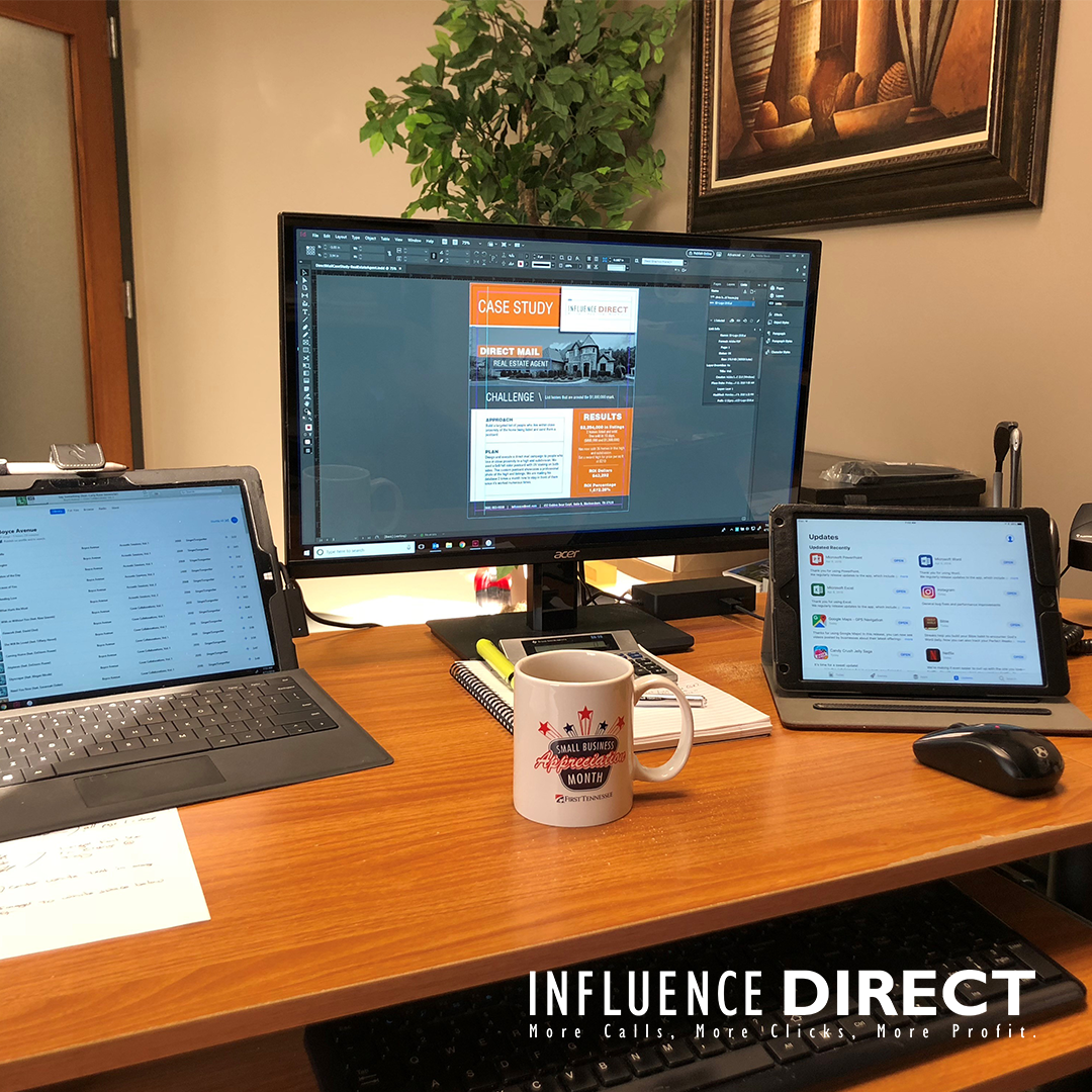 InfluenceDirect's tweet photo. Listening to @BoyceAvenue, drinking coffee out of my @FirstTennessee mug, updating apps on the iPad and doing a little design work. Happy Friday! #coffee #work #friday #design https://t.co/lxEhafZKzM