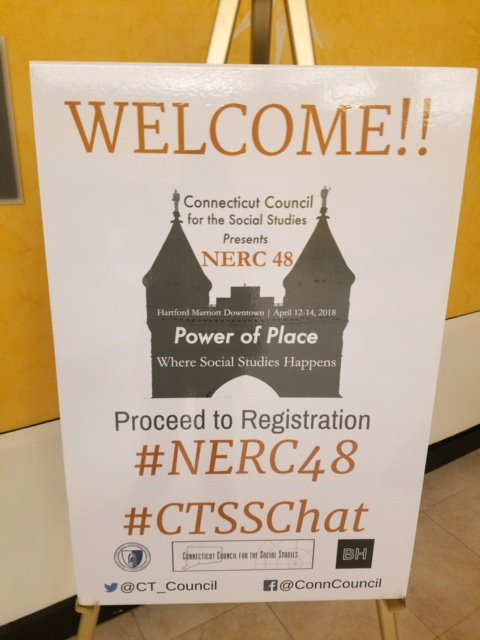 CTKidGovernor's tweet photo. We're at #NERC48 today talking about Bringing Civic Action into the Elementary Classroom! You can check out @bcofran talking about #KidGovernor during session CS16 at 1:35pm in Marriott D & E! Don't miss it! #CTSSChat https://t.co/ejb7DEux3J