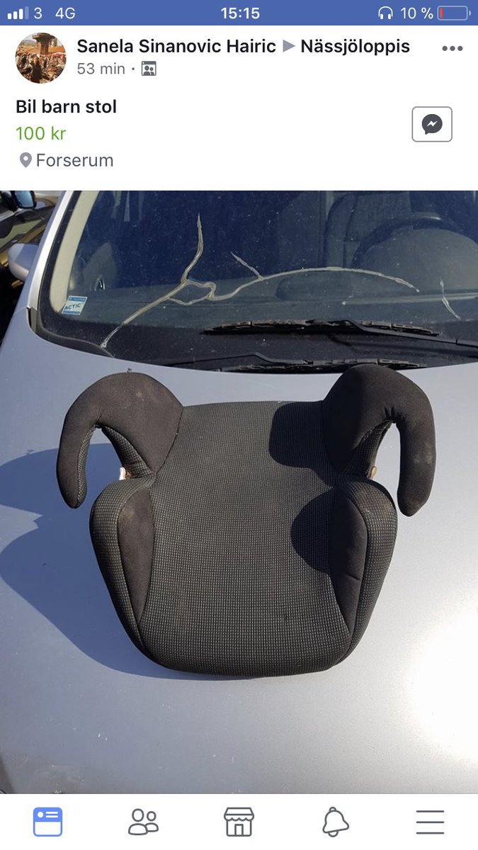 Allt i livet måste gått åt helvete när man säljer bilen, barnen och stolen för ynka 100kr