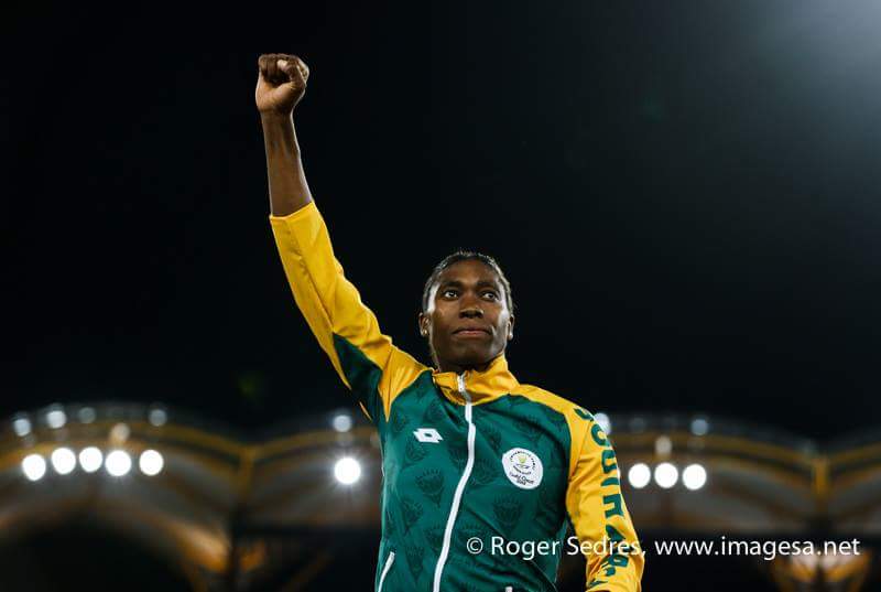 My most powerful image, ever! @caster800m at her medal ceremony for the women's 800m. <a href="/GC2018/">高程</a> <a href="/TeamSA18/">TeamSA</a> <a href="/CanonRSA/">Canon South Africa</a>