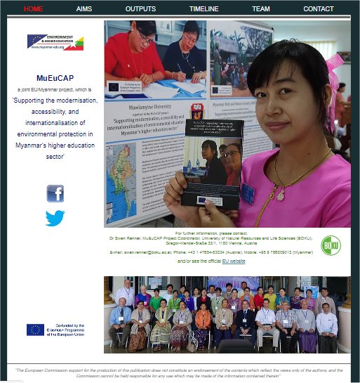MuEuCAP1's tweet photo. Welcome to the new Twitter page of MuEuCAP, an EU Erasmus+ funded project that is supporting Environmental Education in four of Myanmar's universities - much information is now available on the project's new website https://t.co/OKObLE1zwW which has also just been launched. https://t.co/cZmME19bph