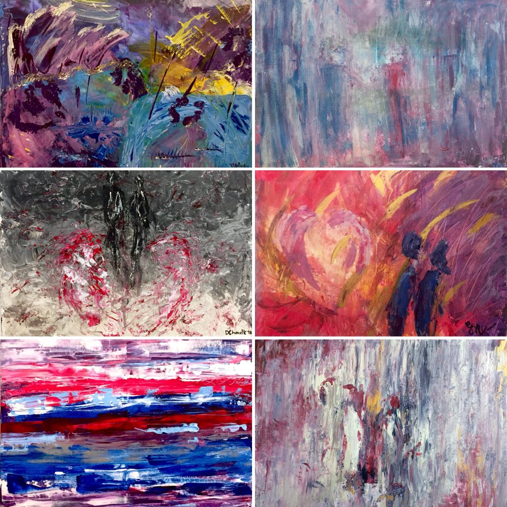KirArtisty's tweet image. Not your average #PaintNite is happening in #dtSarnia 
Here’s 6 paintings from the last class.  Booking May classes soon!
Facebook.com/kirstenanderso…
