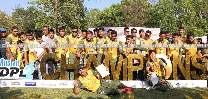 Sompal_Kami's tweet photo. Defnding Champion #TeamChaurahaDhangadhi clinches Ruslan Dhangadhi Premier League2 
#DPL2 #RuslanDPL2 #NepalCricket #Winner #TrophyChampions https://t.co/XFcmSMfPKD