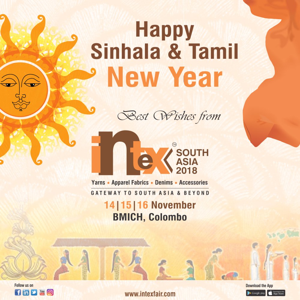 intexfair's tweet photo. Happy Sinhala & Tamil New Year..π
#Intex2018 #ISA2018 https://t.co/MuxObyUHEF