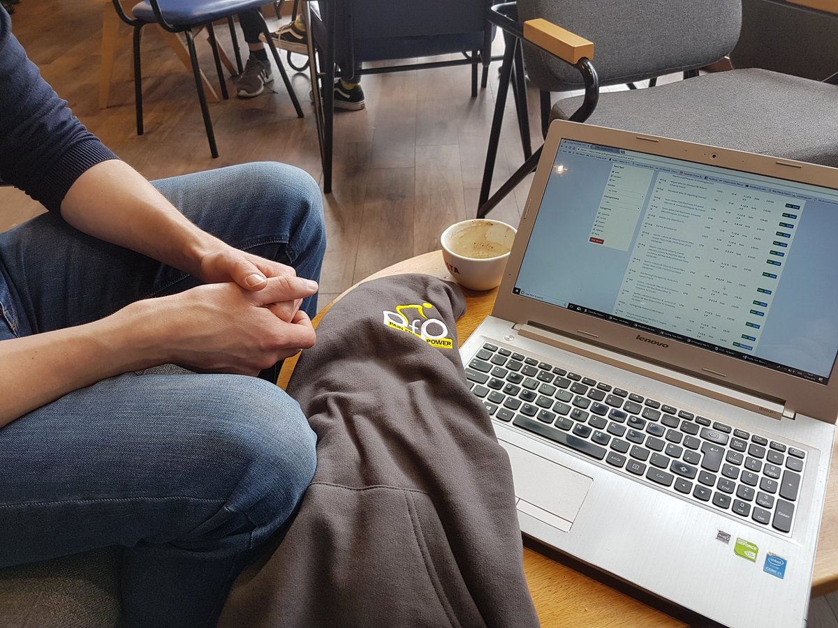 Pain_Free_Power's tweet photo. Finishing off a race calendar this afternoon with Team PFP rider Tom. Looking like a busy season of TTing π΄π» My favourite time of year when all the benefits of a good winter of training come to fruition! πͺ What's everyone else got lined up this year?? #TeamPFP #TT https://t.co/d6EXHSjnjK