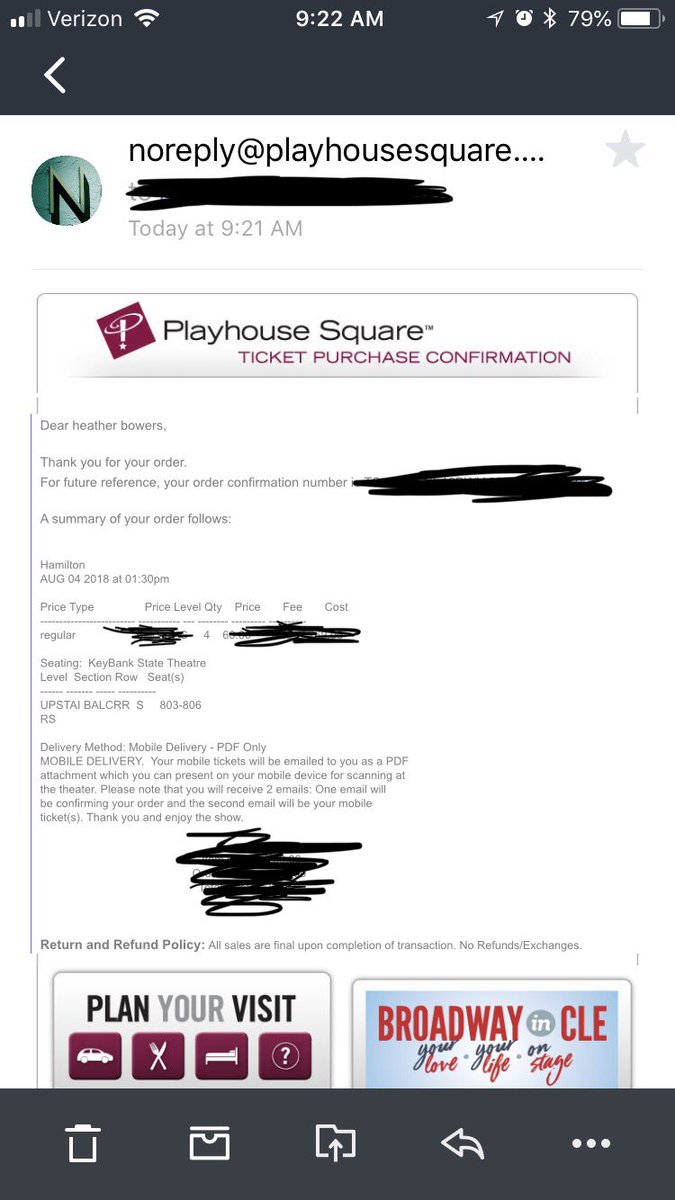 hnb6458's tweet photo. GUESS WHO GOT US TICKETS TO SEE HAMILTON AGAIN?!?! AHHHHH!!!!!!!!!! #HamiltonCleveland @maddyyyyyym @peytonxclark @VickiCl31 https://t.co/Rbpks6l2fa