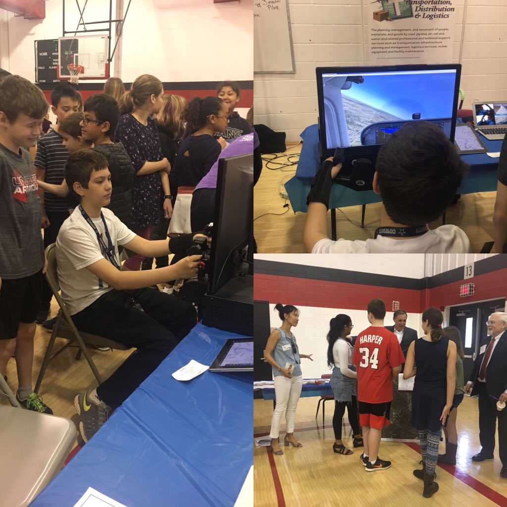 #mehcflive 6th graders enjoy asking questions and learning about future careers. <a href="/mehms/">Mary Ellen Henderson Middle School</a> #fccps