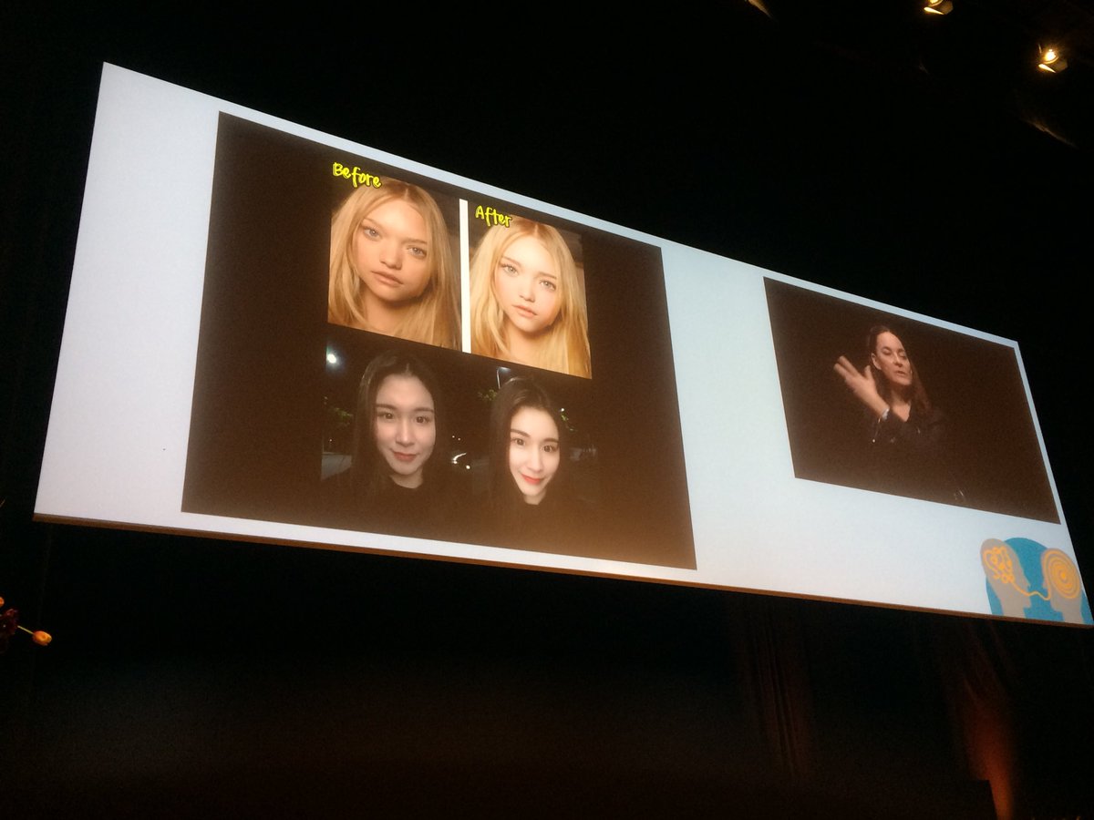 LivewithLotte's tweet photo. ‘Als je selfies automatisch wordt aangepast, hoe kan je dan nog in de spiegel kijken?’ #NVvp2018 https://t.co/KbUVcC9AeC