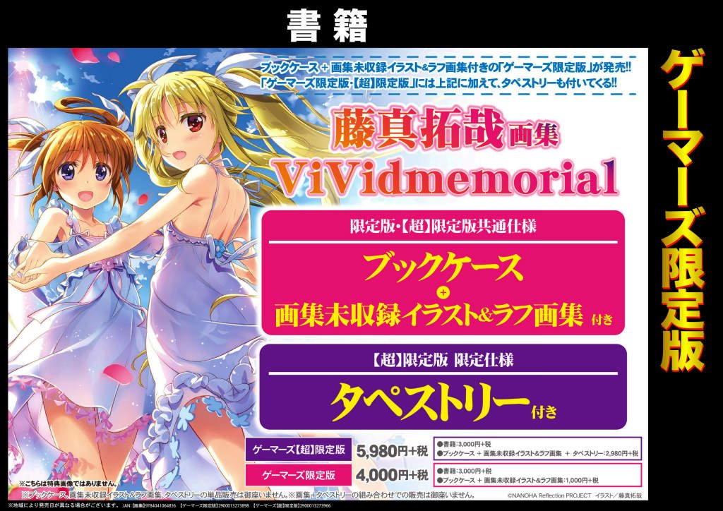 藤真拓哉画集ViVidmemorial ゲーマーズ【超】限定版 特典タペストリー