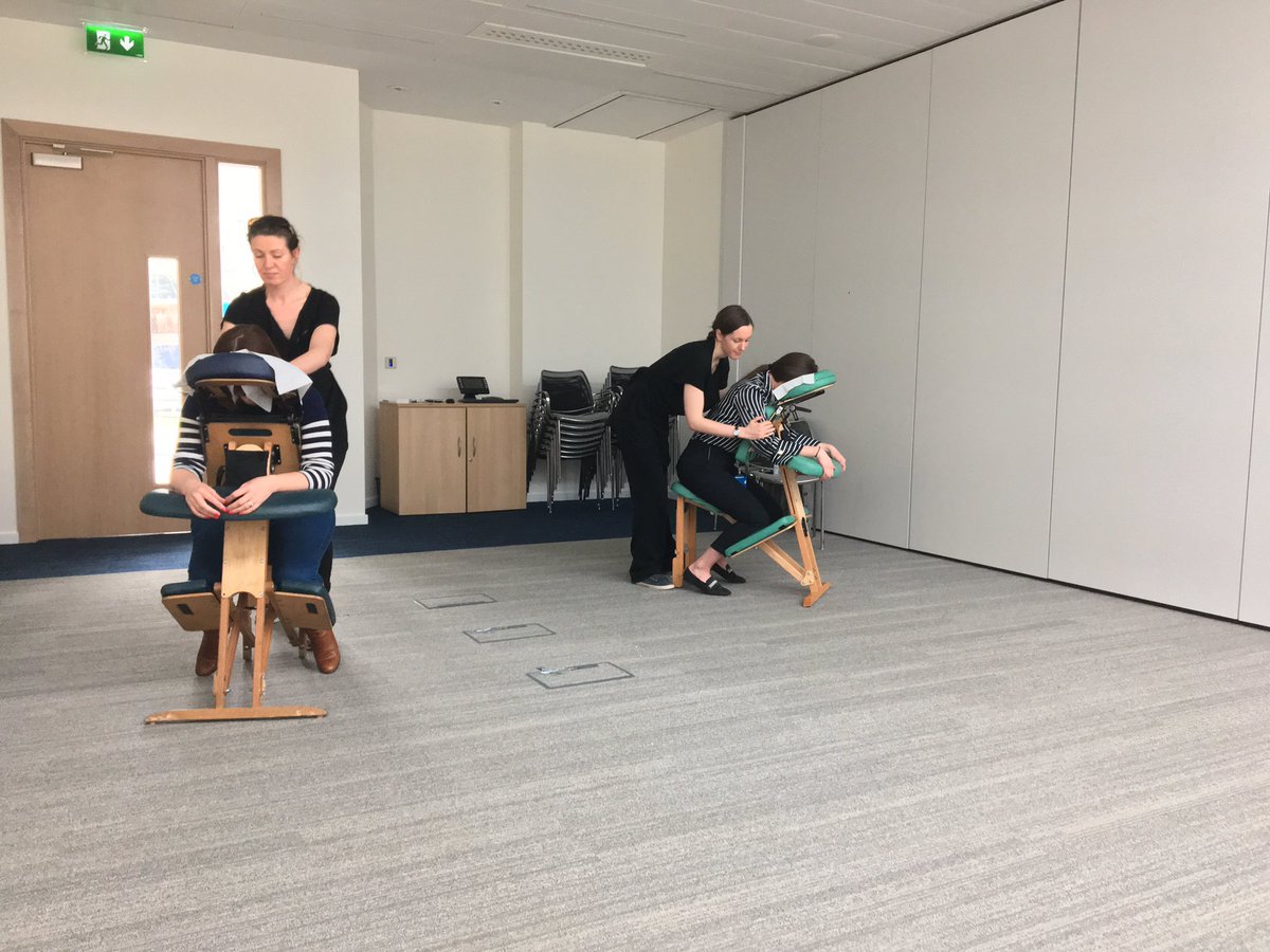 Celebrating National Workplace Wellbeing with a Tai Chi Lunch & Learn, 15 minute massages and Nutritional Assessments this week in ESB International! #WorkWell18