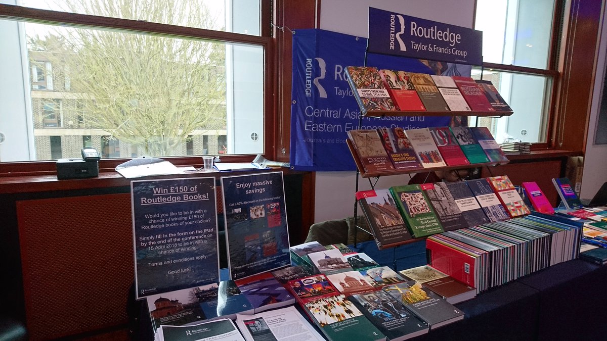 Routledge_AS's tweet photo. We're all set up at @BASEES! Visit our stand to enter our prize draw, get 20% off our resources and more! #basees18 https://t.co/YzVIHIopdX