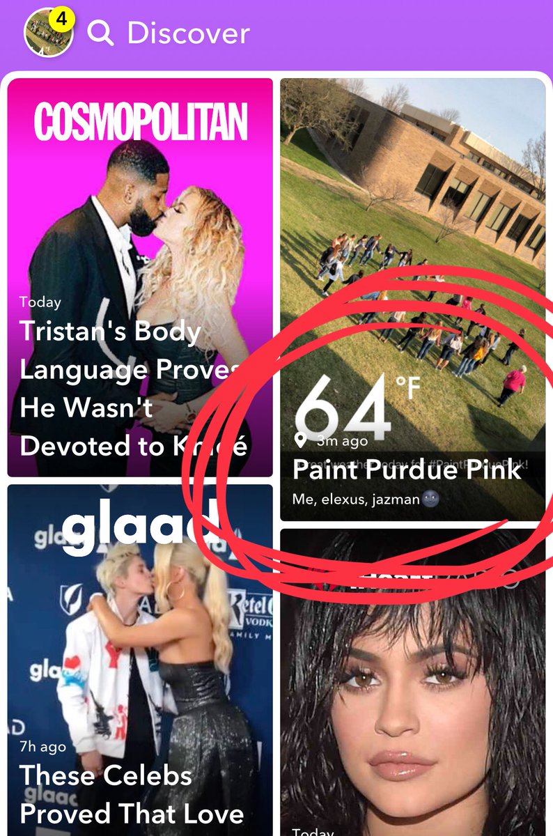 We’re trending over on Snapchat! :-) #PaintPurduePink #PurdueRichmond