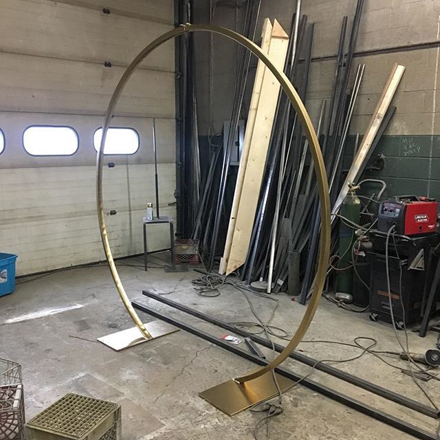 FloralArtBuff's tweet photo. Another circle arbor getting delivered today. #buffalo #weddingarch #weddingdecor #circlearch #circlearbour #metal #weldred https://t.co/AUhgxxrg0Z https://t.co/nvHRaiydnQ