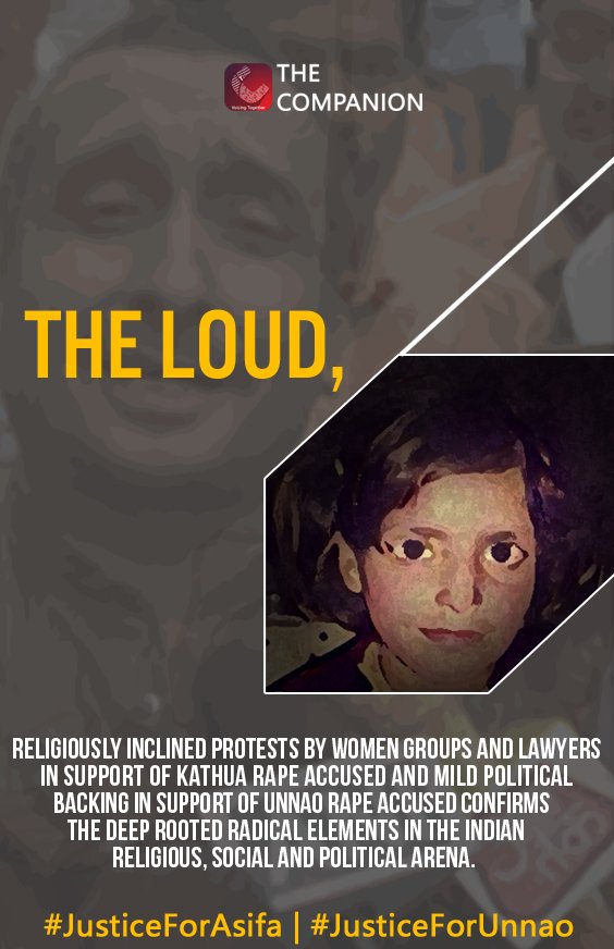 thecompanionn's tweet photo. #JusticeForAsifa | #JusticeForUnnao https://t.co/BJd73yU1pN