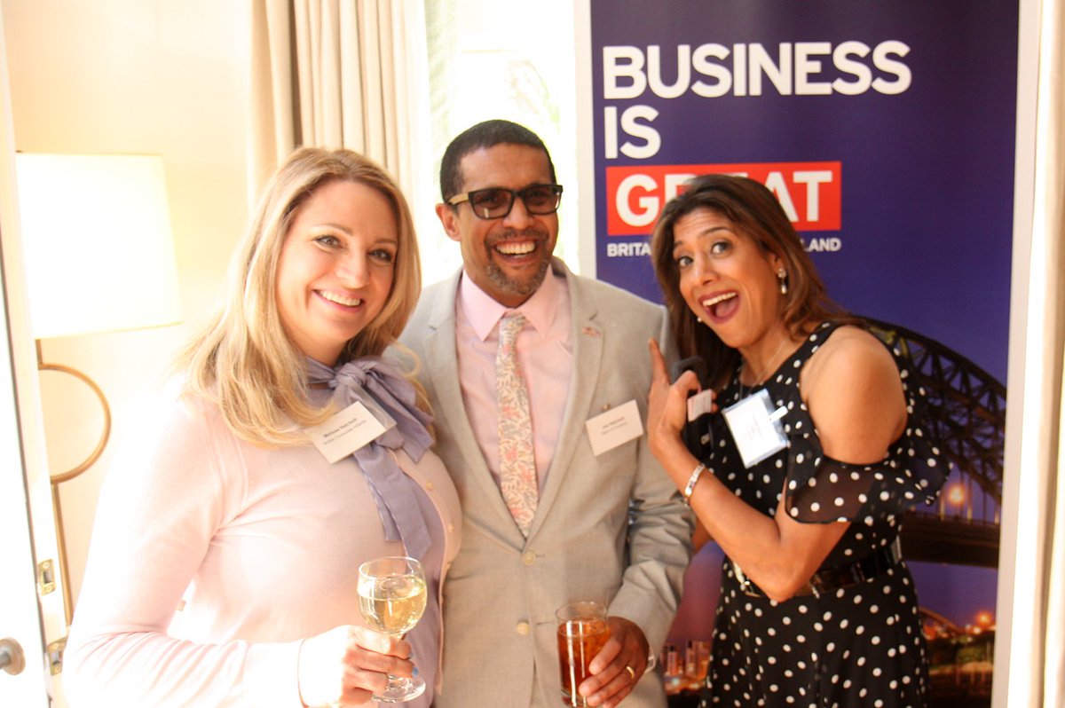 UKinAtlanta's tweet photo. Fantastic kick-off last night to @GBWeekend Atlanta with the @babcga Garden Party at the Residence. Happy to see all our wonderful friends and partners who support 🇬🇧 trade and investment in the Southeast.

Join us for more events through this Sunday.

#BusinessIsGREAT https://t.co/dTWG9xJReO