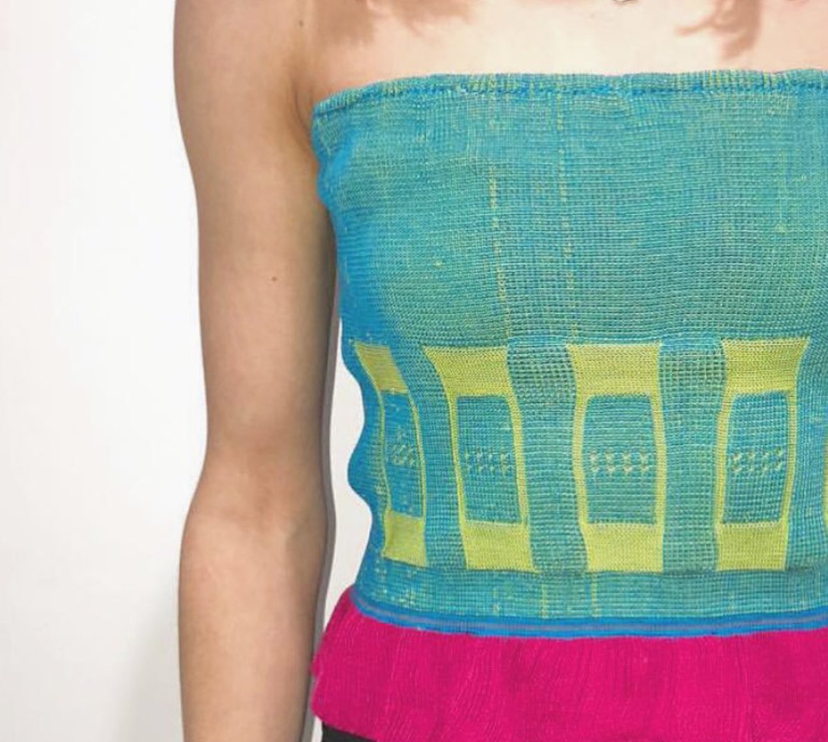 Exciting year3 knits appearing in the knit studio,  #knitter #knittersofinstagram #textilesstudent #derbyuni #derbyuniversity #knittingmachine #dubiedknitting