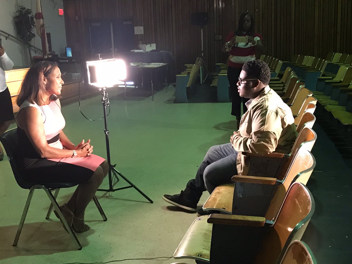 Our proudest moments are the opportunities this program affords our students. #flashblackfriday to Aaron Johnson interview with Local 10 Miami Anchor Neki Mohan.

#EvolutionaryArtsLife 
#performingarts
#SouthFlorida
#iAct
#iSing 
#iPlay 
#iDance