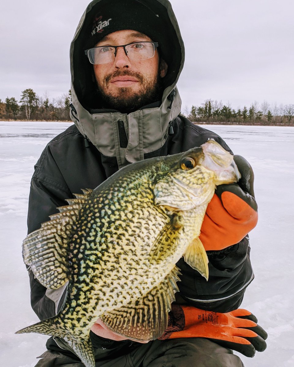 These big crappies don't get old! 😍 <a href="/jandscustomjigs/">J and S Custom Jigs</a> <a href="/vexilar/">Vexilar</a>