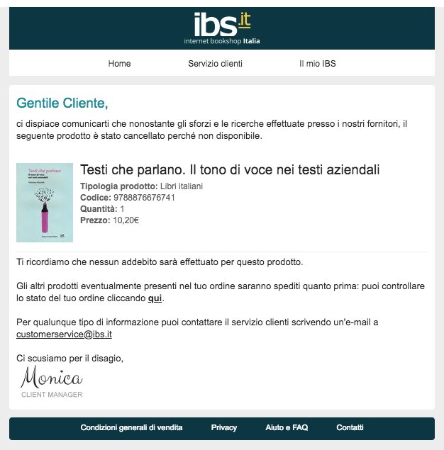 giannacasarin's tweet photo. Nooo 😔 @valefalci ricarica il magazzino di #ibs che qui in @advivaweb aspettiamo il tuo bellissimo libro sul Tono di Voce #tov #testicheparlano https://t.co/xMmLGnlc7I