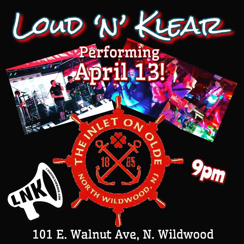 theinletnww's tweet photo. JOIN US TONIGHT @ 9PM WE HAVE @LoudnKlearBand PERFORMING‼️‼️‼️COME OUT TONIGHT &amp; ENJOY SOME AWSOME MUSIC, GOOD FOOD &amp; SOME DRINKS #northwildwood #wildwood365 #wildwildwoodsfridaynights #newjersey #jointheband #loudnklear https://t.co/4dfGmbSmoX