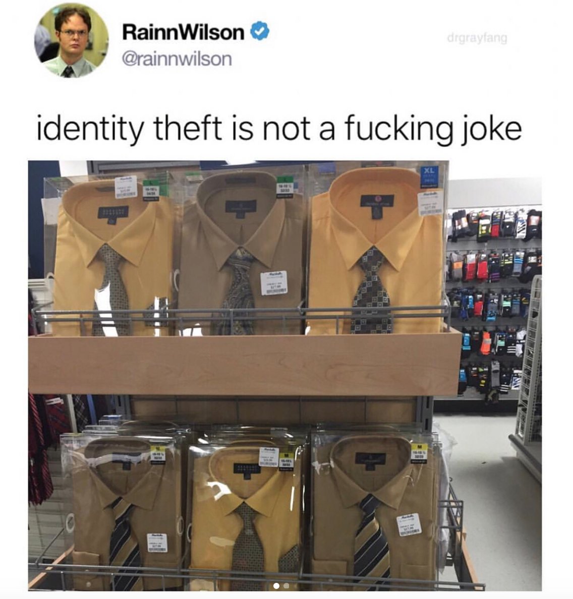 MensHumor's tweet photo. Don't fuck with Dwight. https://t.co/YSEKpqD2Tl