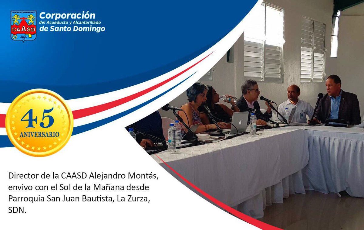 FaustoRuiz's tweet photo. Directora Ingeniería @caasdrd, #CarmenLourdesVictoriaYeb, con 28 años al servicio desde la institución a las comunidades del #GSD, señala vocación CAASD de atender necesidades de los ciudadanos. #SoldelaMañana desde  #LaZurza, #SDN. @ZOLFM1065 #CAASD45Aniversario https://t.co/yG2VThUKPM