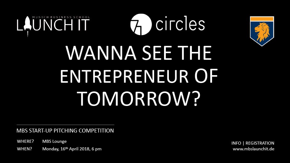 MunichBSchool's tweet image. Just 3 days to go! Secure your spot for the #MBS #LaunchIT event on Monday, April 16 at 6 pm! Register here: 👉mbslaunchit.de 
#startup #pitchingcompetition #71circles