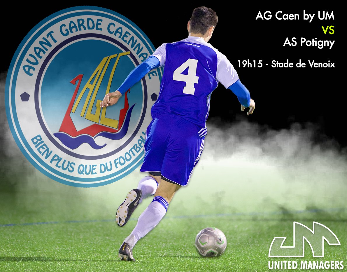 UManagers_fr's tweet photo. Jour de match 🙌

⚽ @AGCaen 🆚 As Potigny
🏆 Régional 2
🗓️ 17ème journée
🏟️ Stade de Venoix 
⏰ 19h15

📲 #AGCASP #WeAreUmans #TeamUM #TeamAGC https://t.co/rzpTQguOHo