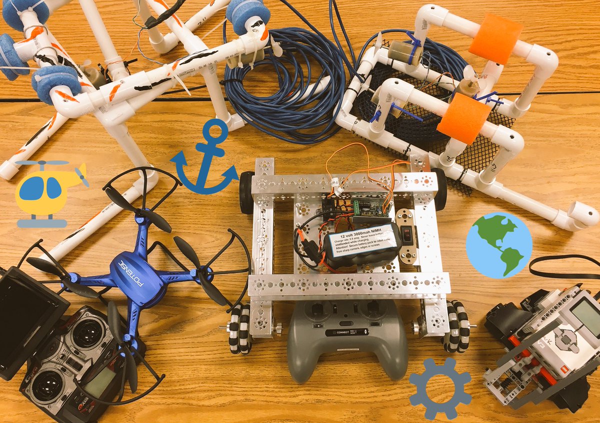 TigerSTEM386's tweet image. Here @Smsvcs1 #STEMprogram we take on #HandsOnLearning by land 🏔, air 🚁, & water 💧 #Robotics @TETRIXrobotics #EV3 @pitscoed @LEGO_Education #Drone #ROV @seaperch #GotSTEM @volusiaschools @VMAvolusia @VolusiaSTEM @VCSLearn2Tech