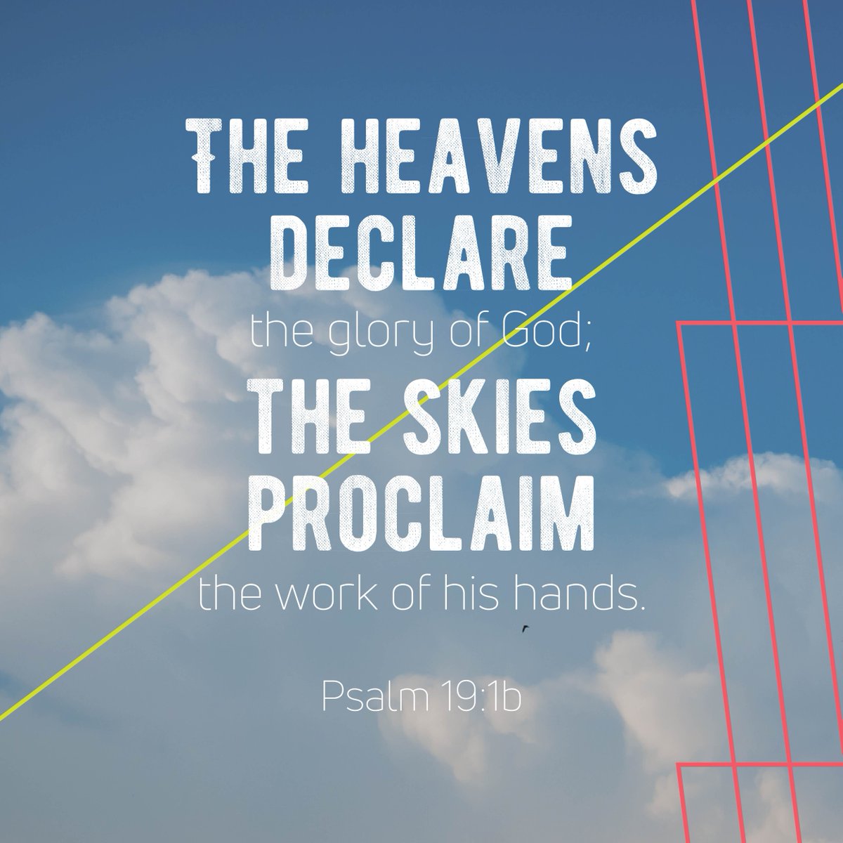 centralmsm's tweet image. Psalm 19:1