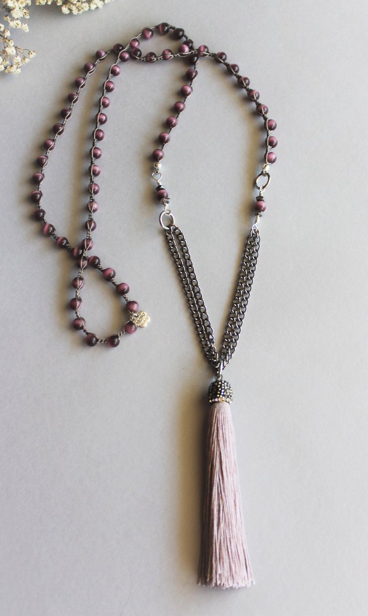 upscale_jewelry's tweet photo. Excited to share the latest addition to my #etsy shop: Hand Crochet Purple Cat Eye Round Beads Long Necklace. Long Gray Silk Tassel with Rhinestones. Handmade. https://t.co/iBqLm3Sjlf #upscalejewelry #cateyenecklace #purplebead #pinkbead #anniversary #boho https://t.co/m4iTHDyWHD