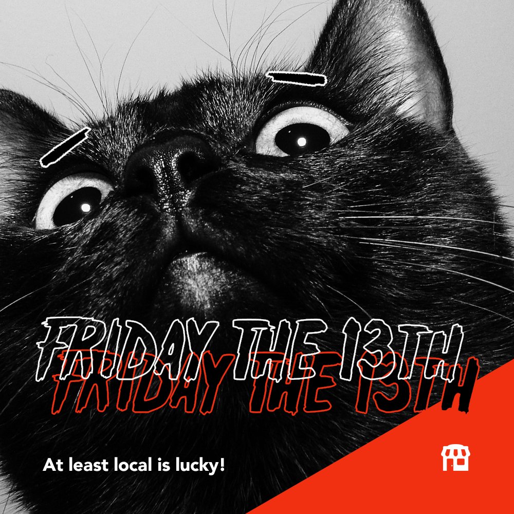 Spread some cheer today by supporting a small business in Red Deer, and please try not to break any mirrors! And hey, even though it’s Friday the 13th, it’s still better than a Monday! 
#ShopSmall #ShopLocal #ShopLocally #Red Deer