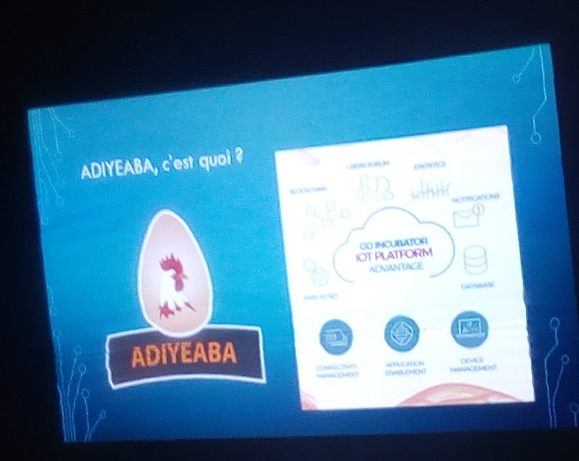 rabilebon's tweet photo. Retweeted Raoul LETCHEDE (@nonhouegnon):
Exclu: La startup @adiyeaba expérimente actuellement la #Blockchain sur sa couveuse connectée pour plus de traçabilité. Info depuis les #DATAFORCES 2 du #eCityzenDays 2018 au @WoeLabPrime avec @rachidaliosina https://t.co/OZg42cebey