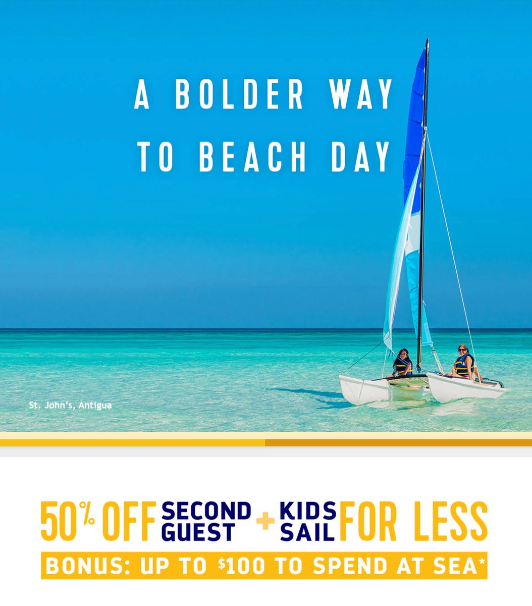 DYEliteTravel's tweet photo. Buy One Guest , Get Second Guest 50% Off . 25% Saving for 3/4 Guest .
#cruise #royalcaribbean #love #fun #caribbean #love #summer #family #food #cute #nice #music #me #fun #friday #fridayfeeling . https://t.co/nNftMjWl70