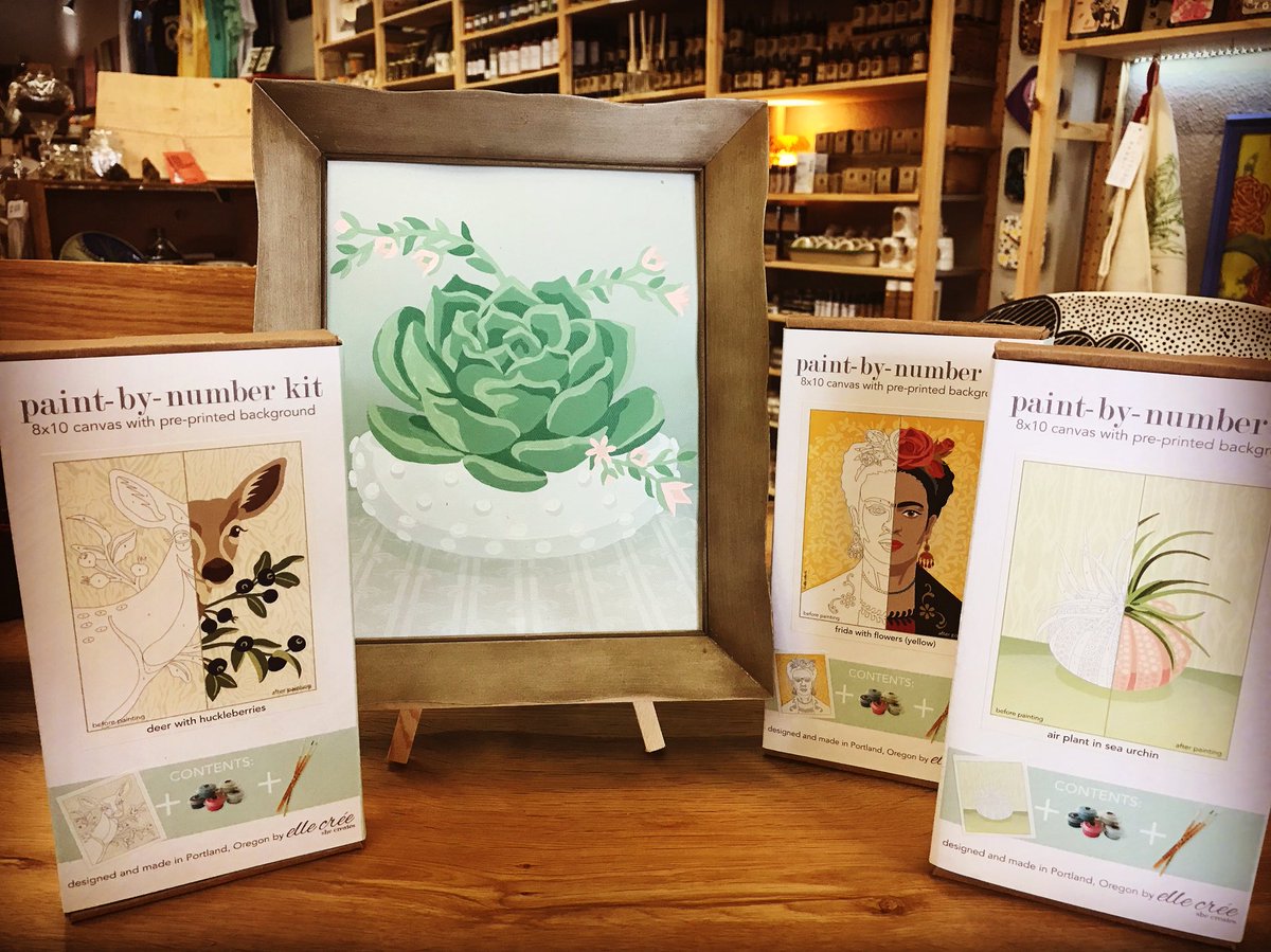 Essential_Goods's tweet image. A sampling of the oodles of new paint by number on canvas kits just in by Elle Cree! We ♥️ these! 🎨 #paintbynumbers #ellecree #ellecreepdx #essentialgoods #downtownlawrence #shoplocal #explorelawrence #unmistakablylawrence #paint #lfk