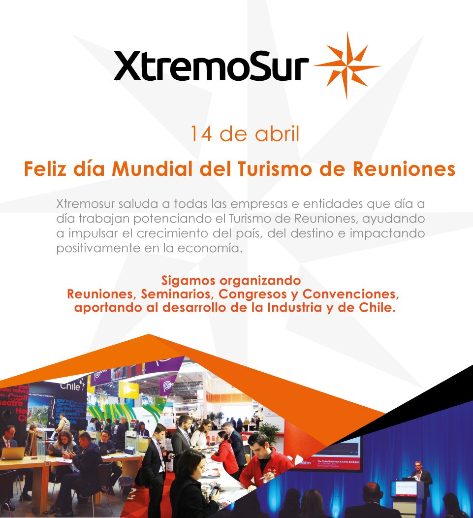 XtremoSur's tweet photo. Mañana es el Día Mundial del Turismo de Reuniones y Xtremosur saluda a todos quienes hacen posible el crecimiento de la industria #GMID1 https://t.co/fC9v1tXWu9