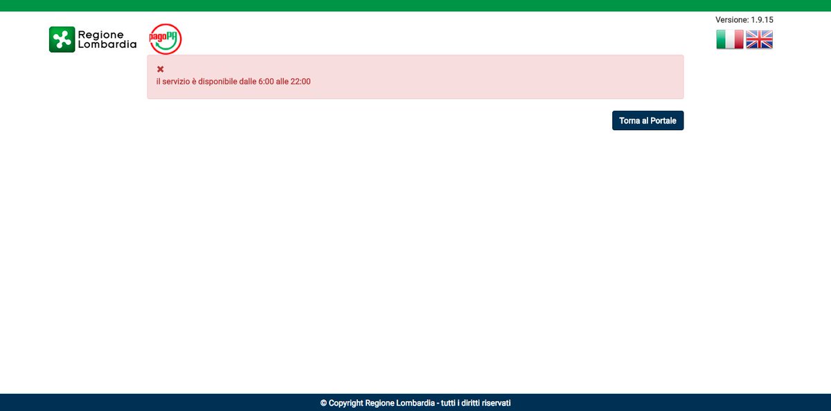 nOwMediaOnLine's tweet photo. @LombardiaOnLine Tralasciando l'assurdità di pagare online ma solo in certi orari... comunque sono le 21:15. Boh. https://t.co/Vt7BRT1iJz
