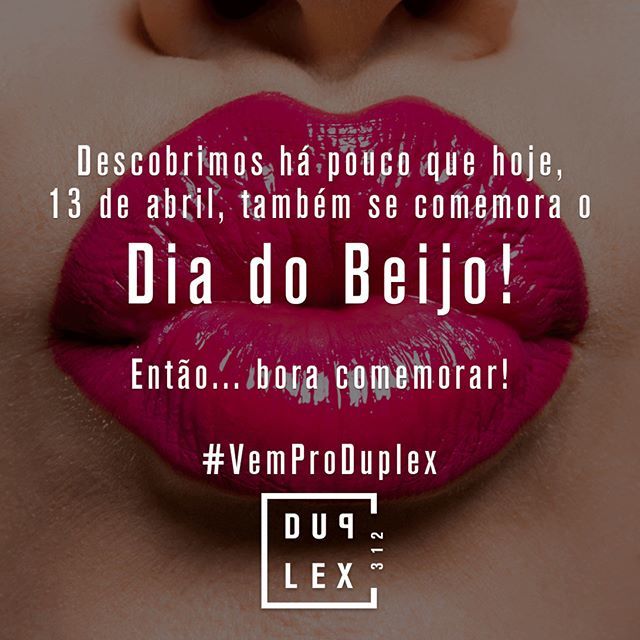 duplex312's tweet photo. Fomos informados que em 13 de abril também se comemora o Dia do Beijo.

Então, você tem mais um motivo para vir ao Duplex 312. Hoje, teremos: - Festa do Dia das Bruxas (afinal, é sexta-feira 13).
- Banda MOOG
- DJ Edinho Martinez
- Entrada gratuita até à… https://t.co/PnD21APSZX https://t.co/BsP9p69jIp