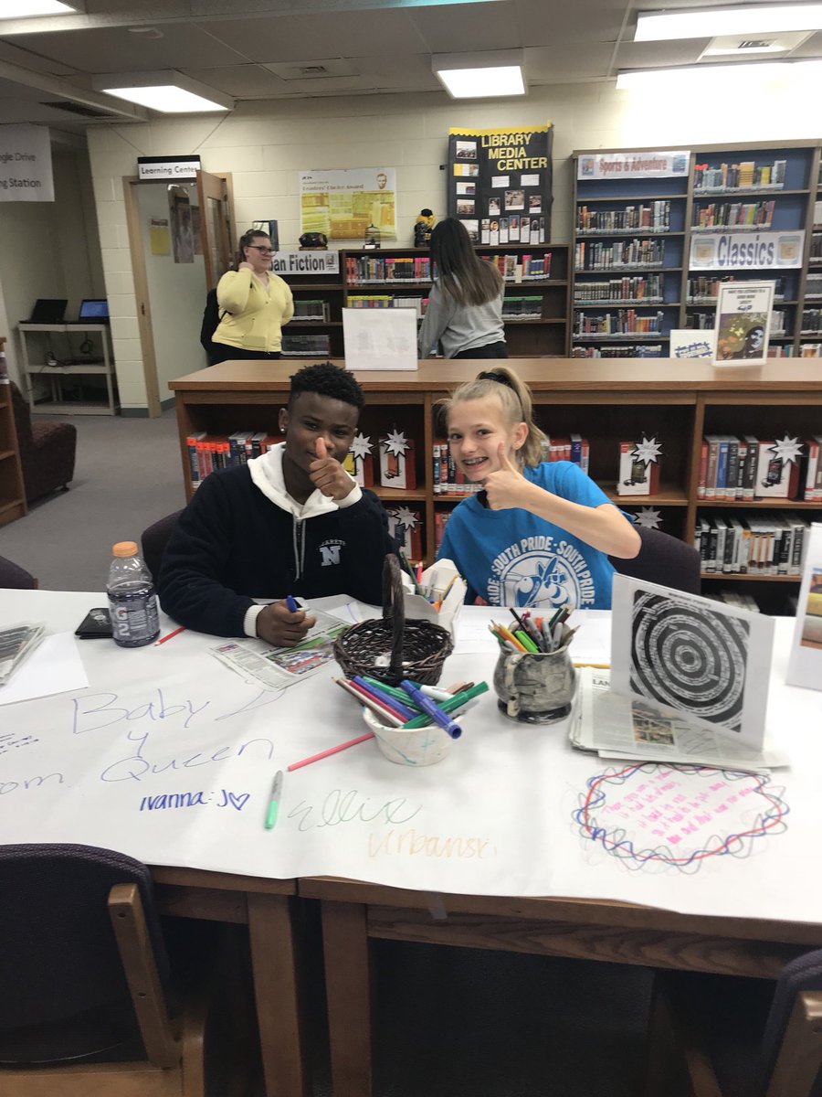 HSHS_Library's tweet photo. Celebrating National Library Week, School Library Month, and National Poetry Month! https://t.co/PbHVirys4L