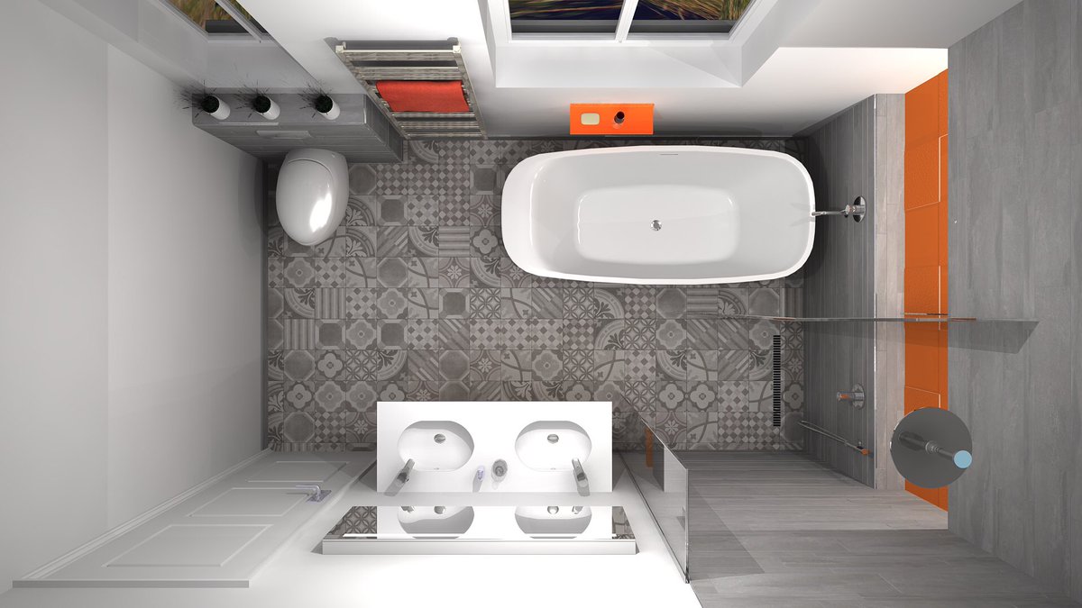 Totally cool 😎! Check out the latest design from our design team effortlessly stylish but with an added splash of colour #daretobedifferent #luxurybathroom we’ll done Angie another inspirational design &amp; another #HappyCustomer #designthinking